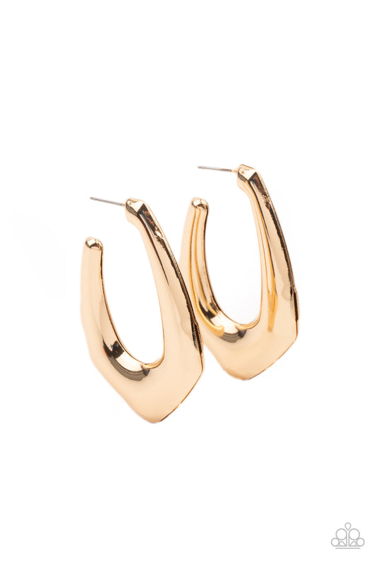 Find Your Anchor - Gold Hoop Earrings - Princess Glam Shop