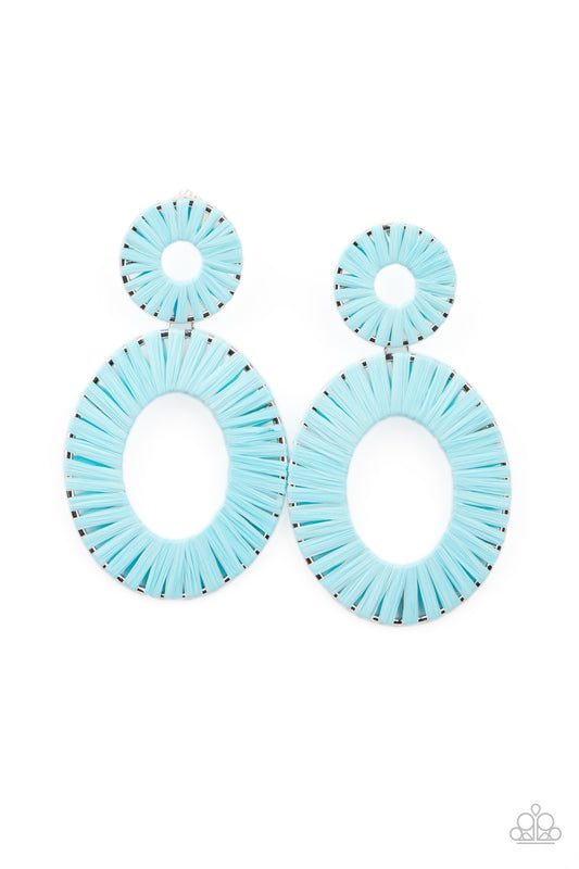 Foxy Flamenco - Blue Earrings - Princess Glam Shop