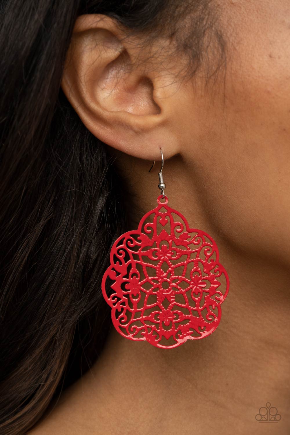 Mediterranean Eden - Red Earrings - Princess Glam Shop