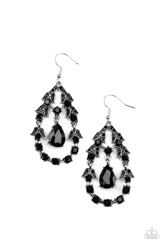 Garden Decorum - Black Earrings - Princess Glam Shop