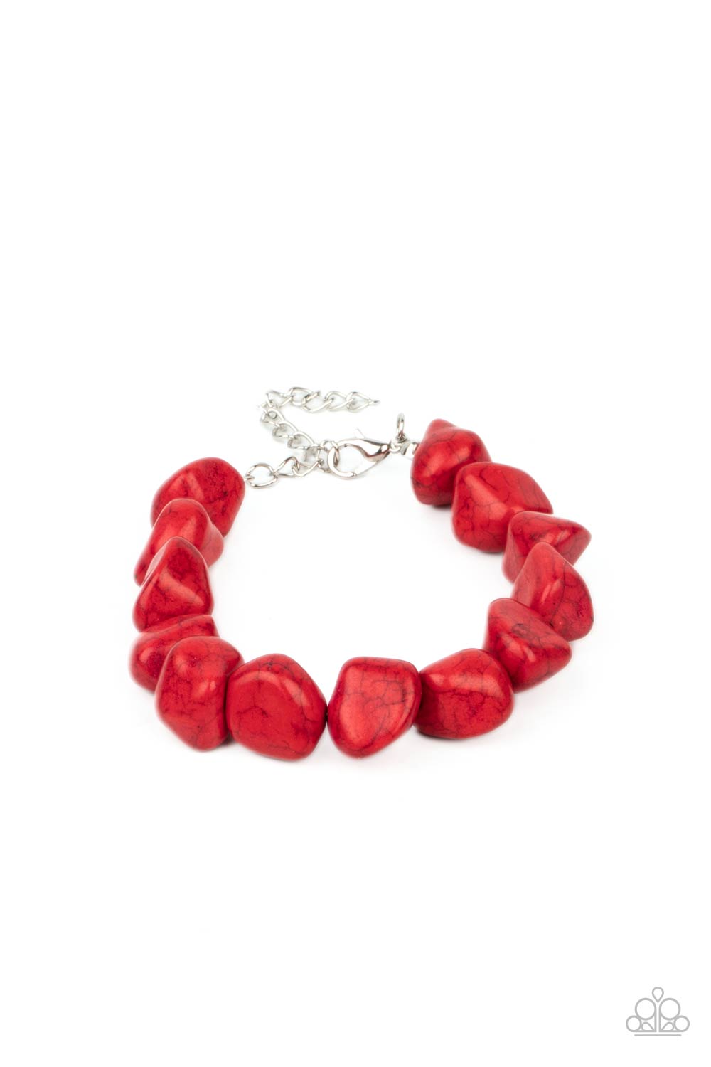 Prehistoric Paradise - Red Stone Bracelet - Princess Glam Shop