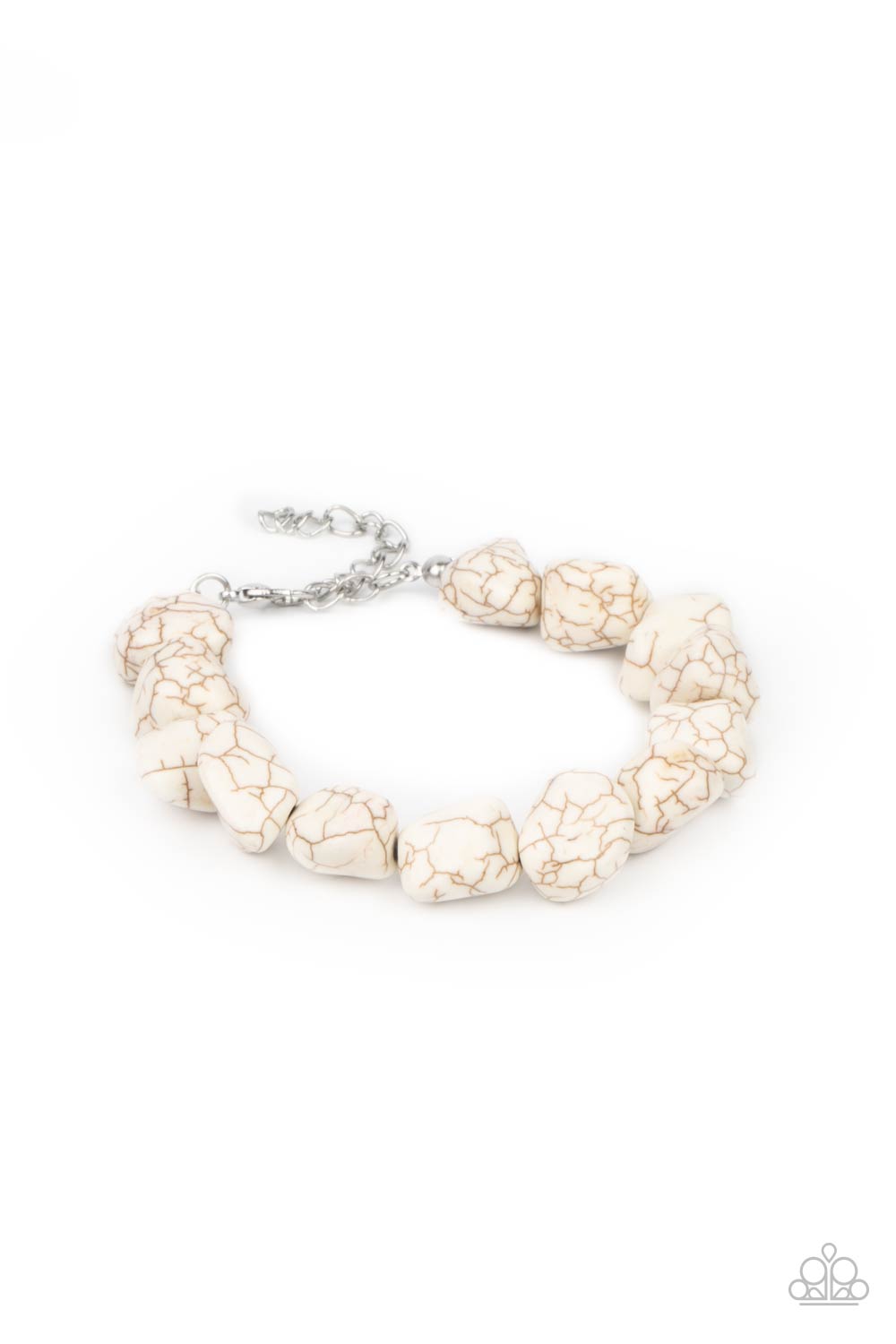 Prehistoric Paradise - White Stone Bracelet - Princess Glam Shop