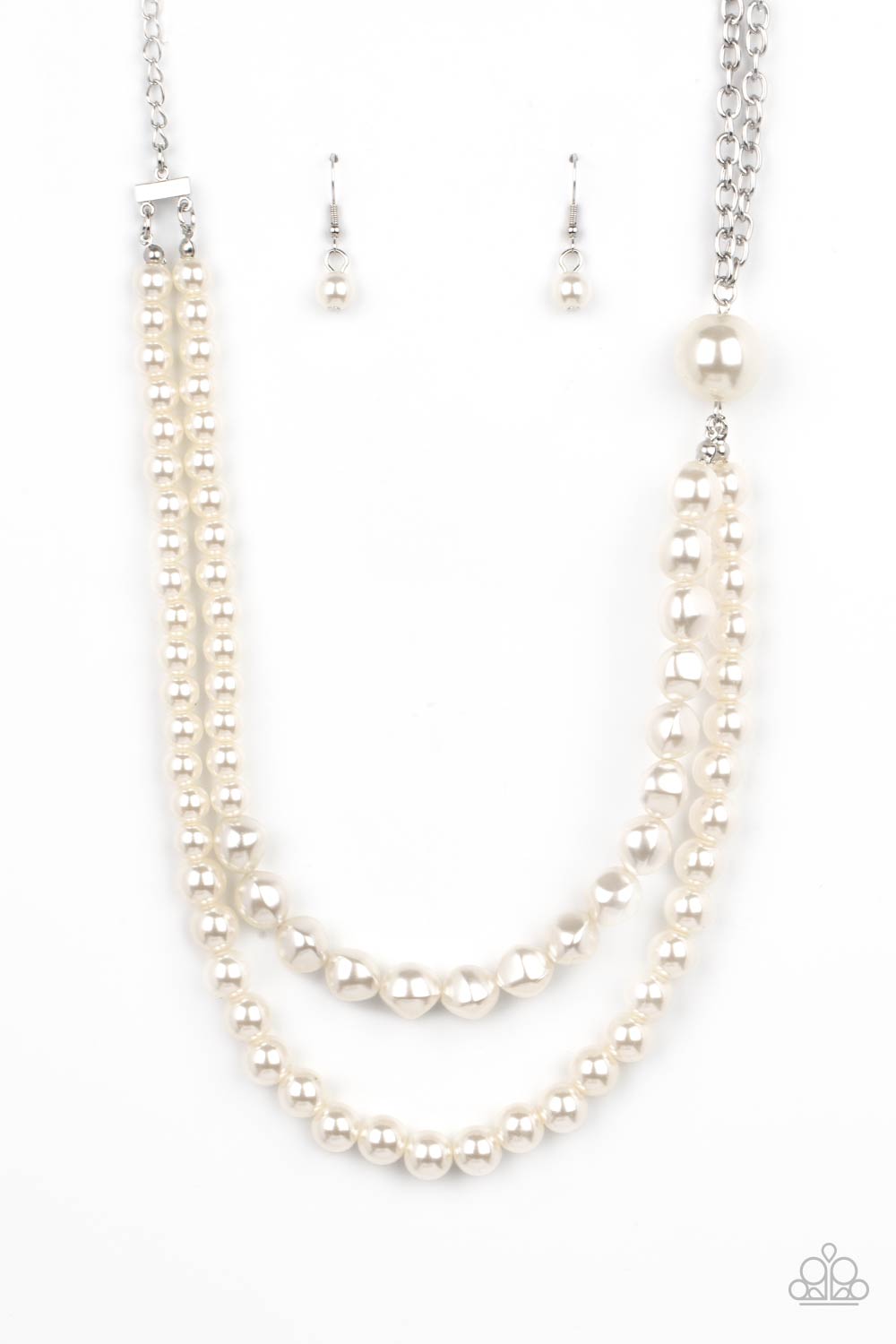 Remarkable Radiance - White Necklace Set - Princess Glam Shop