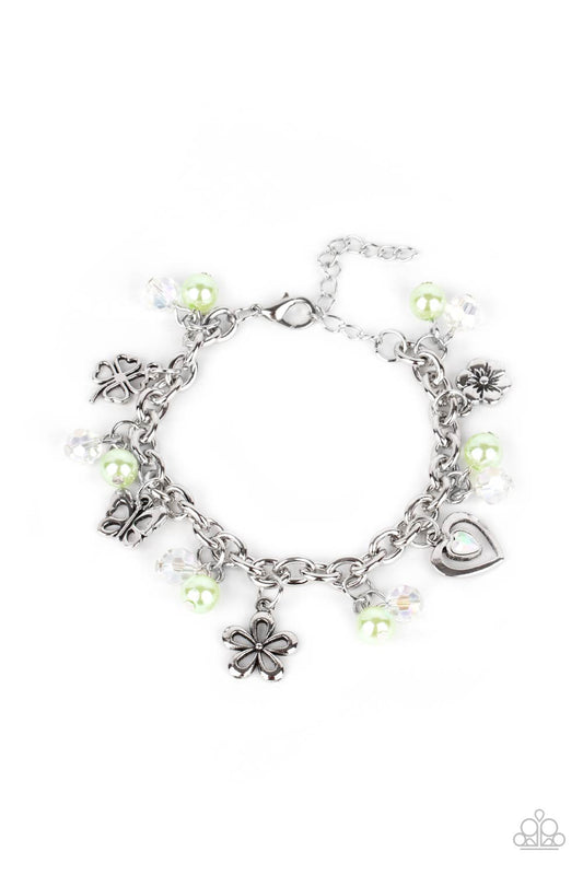 Retreat into Romance - Green Charm Bracelet - Princess Glam Shop