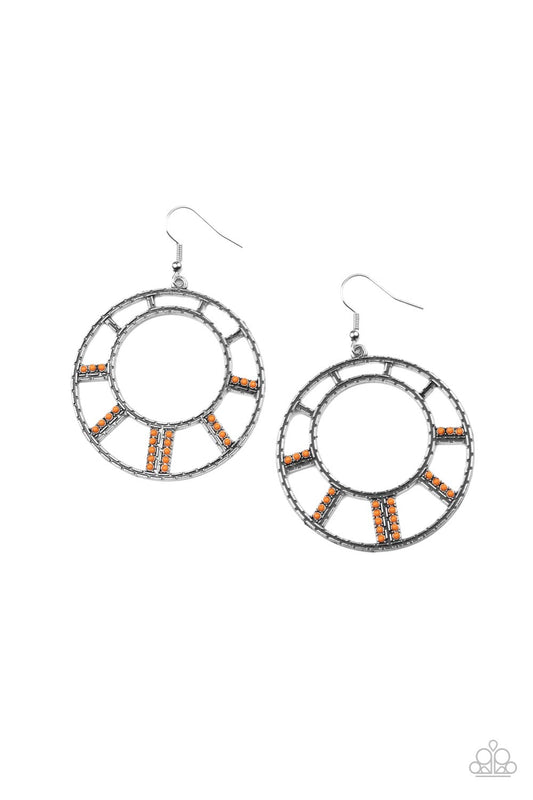 Fleek Fortress - Orange Earrings - Princess Glam Shop