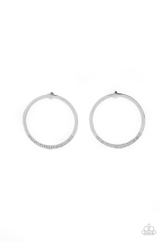 Spot On Opulence - White Earrings - Princess Glam Shop