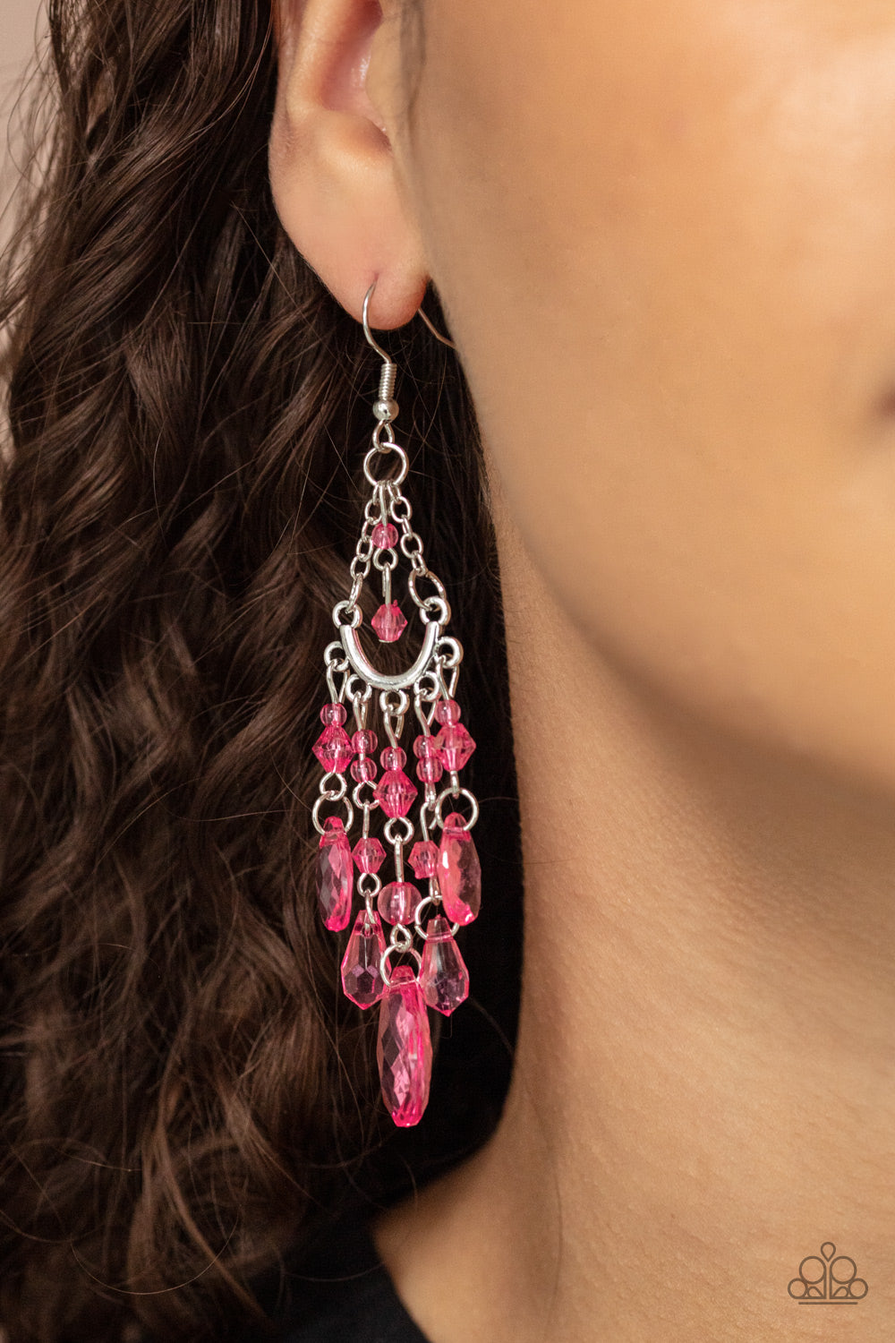 Paid Vacation - Pink Earrings - Princess Glam Shop