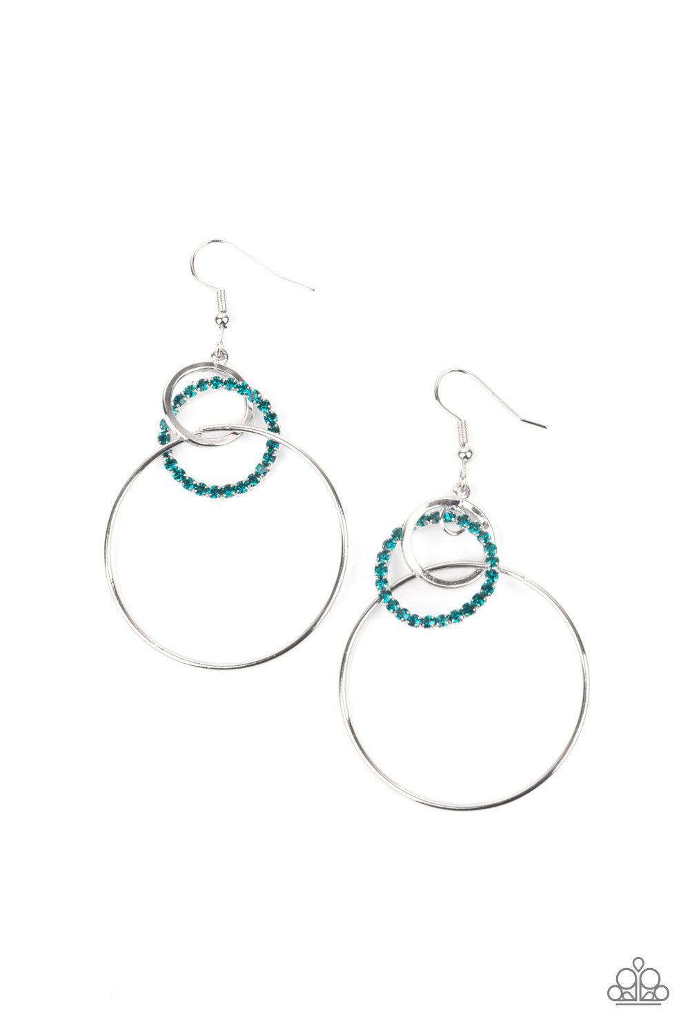 In An Orderly Fashion - Blue Earrings - Princess Glam Shop