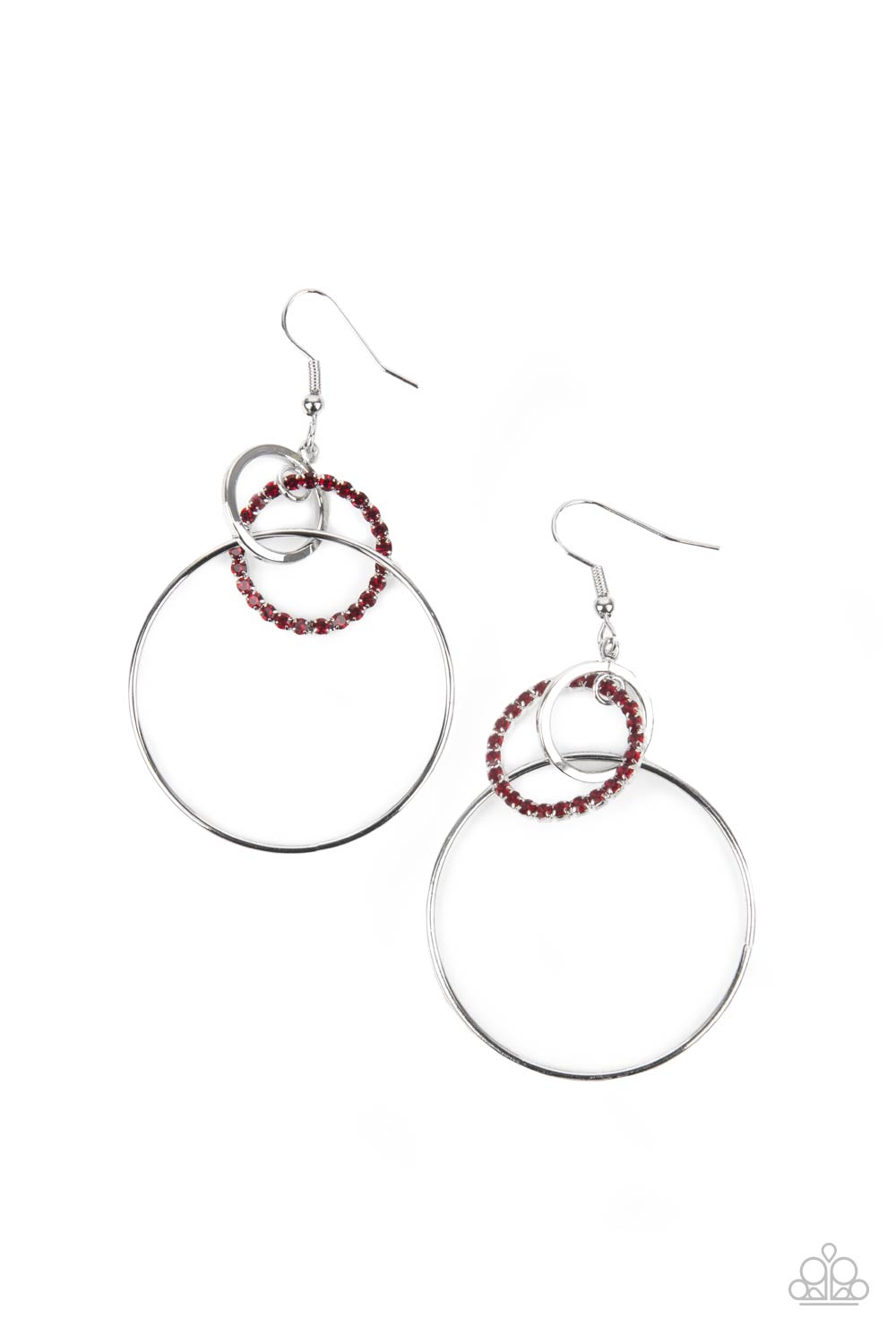 In An Orderly Fashion - Red Earrings - Princess Glam Shop