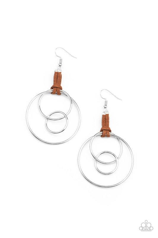 Fearless Fusion - Brown Earrings - Princess Glam Shop