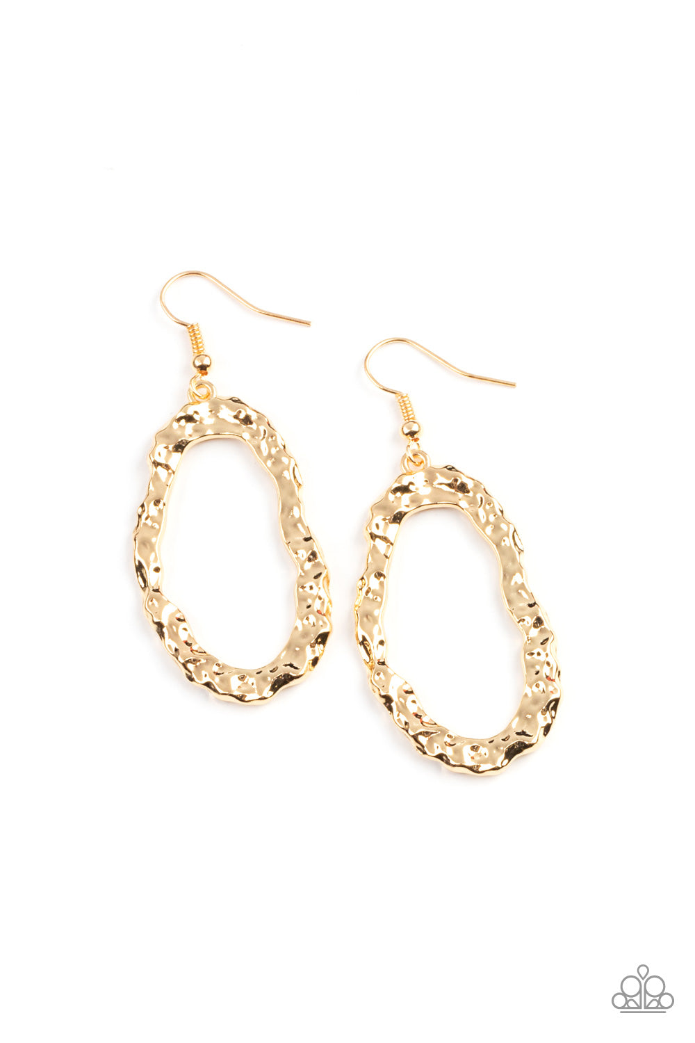 ARTIFACT Checker - Gold Earrings - Princess Glam Shop