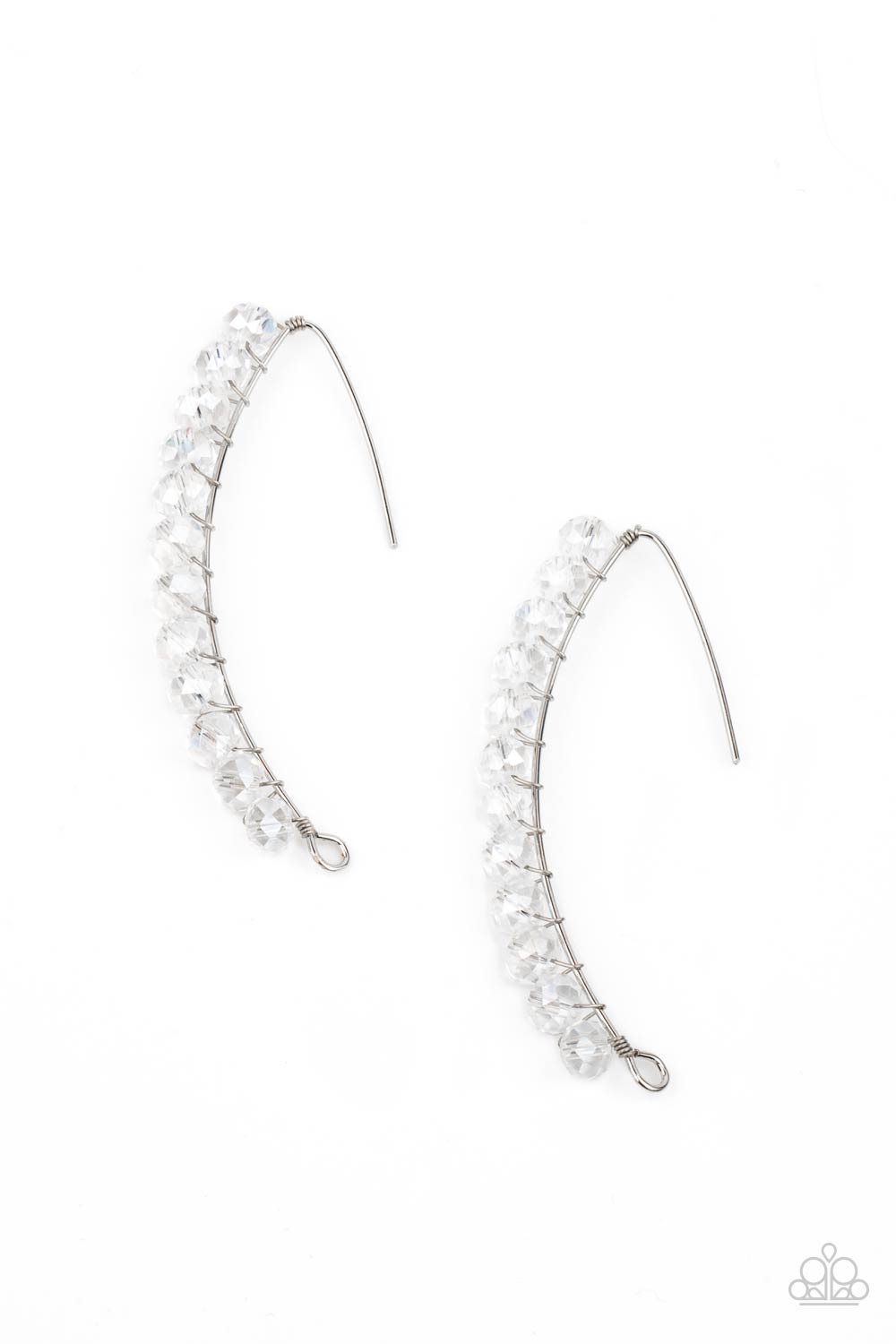 GLOW Hanging Fruit - White Earrings - Princess Glam Shop
