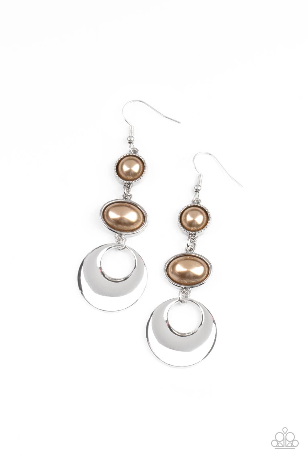 Bubbling To The Surface - Brown Earrings - Princess Glam Shop
