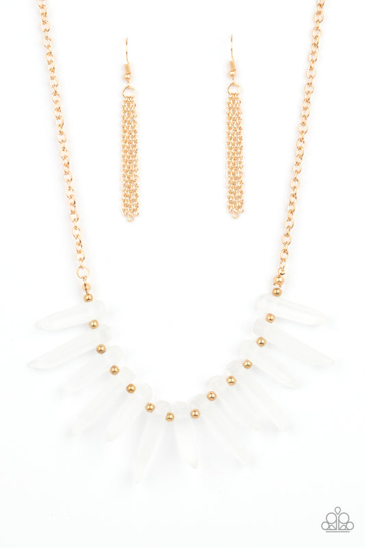 Ice Age Intensity - Gold Necklace Set - Princess Glam Shop