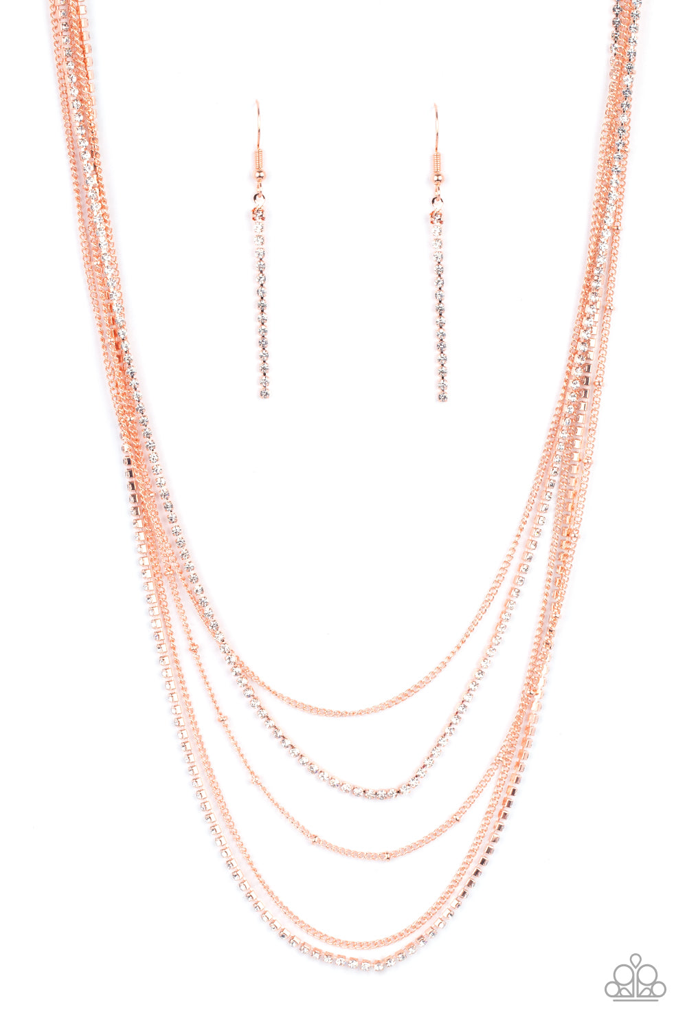 Dangerously Demure - Copper Necklace Set - Princess Glam Shop