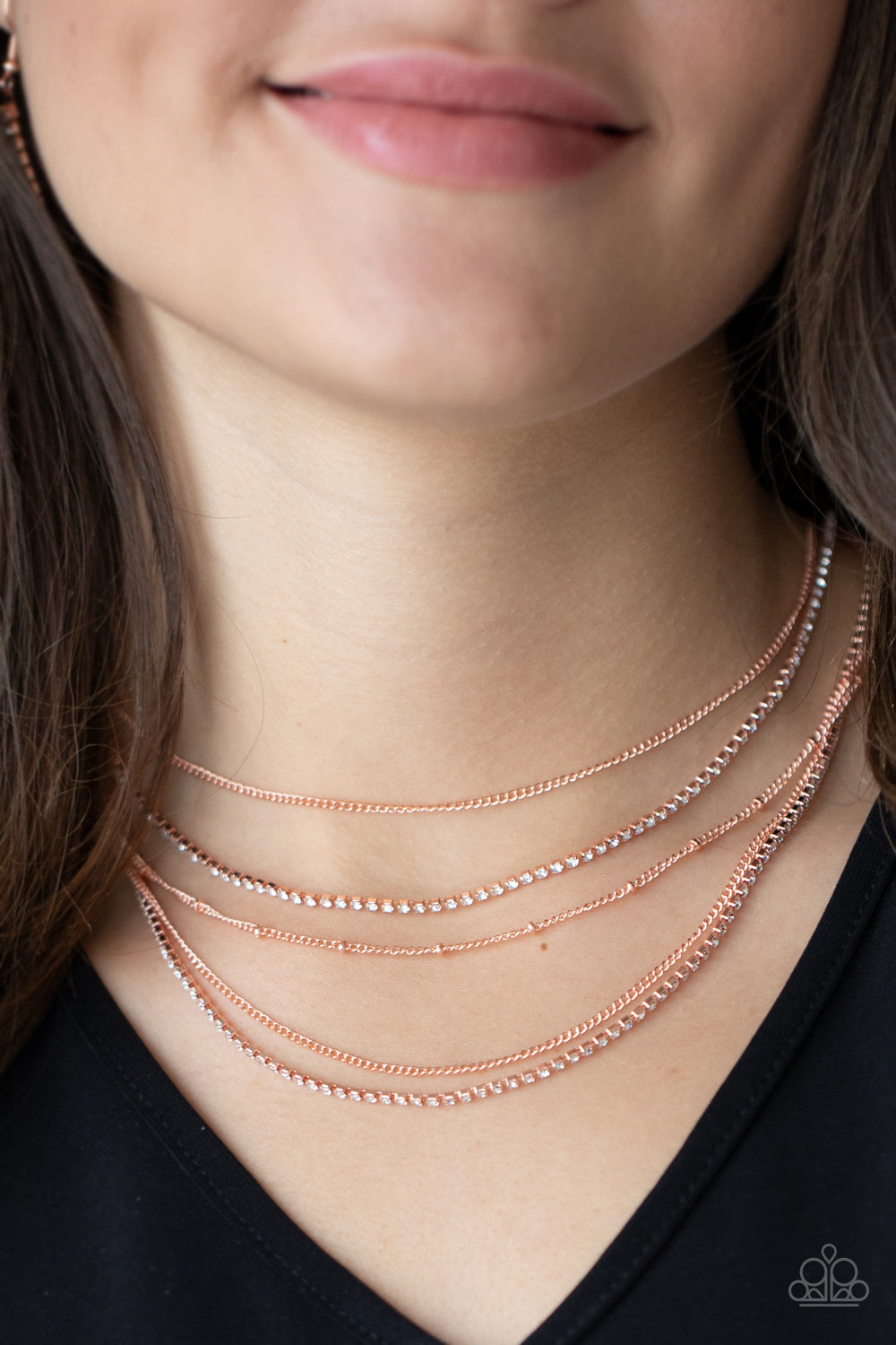 Dangerously Demure - Copper Necklace Set - Princess Glam Shop