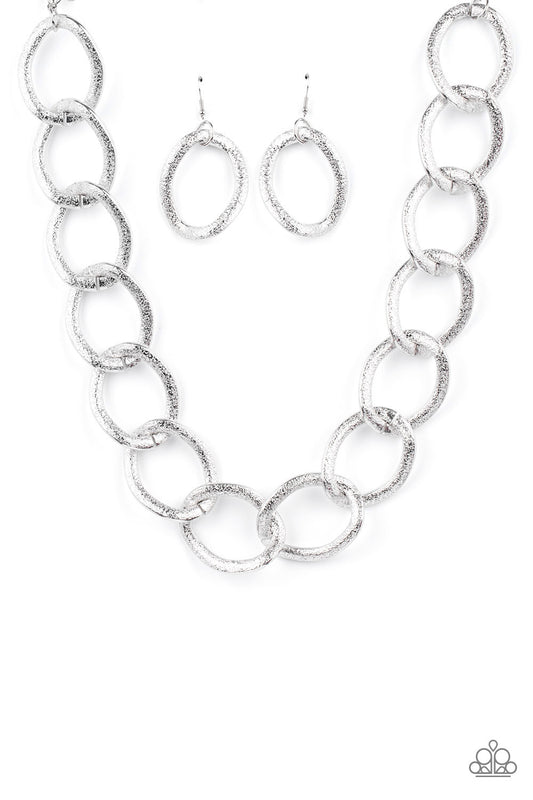 Industrial Intimidation - Silver Necklace Set - Princess Glam Shop