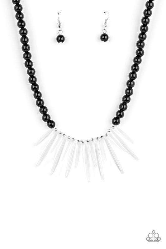 Icy Intimidation - Black Necklace Set - Princess Glam Shop