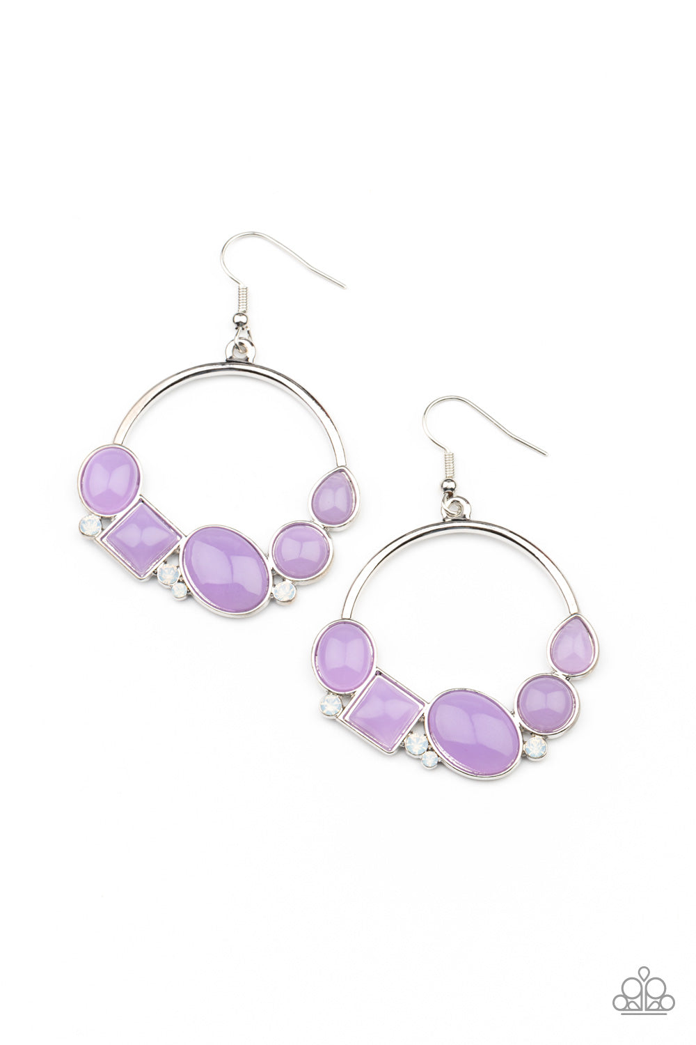Beautifully Bubblicious - Purple Earrings - Princess Glam Shop