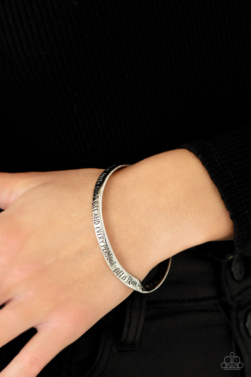 Perfect Present - Silver Bangle Bracelet - Princess Glam Shop