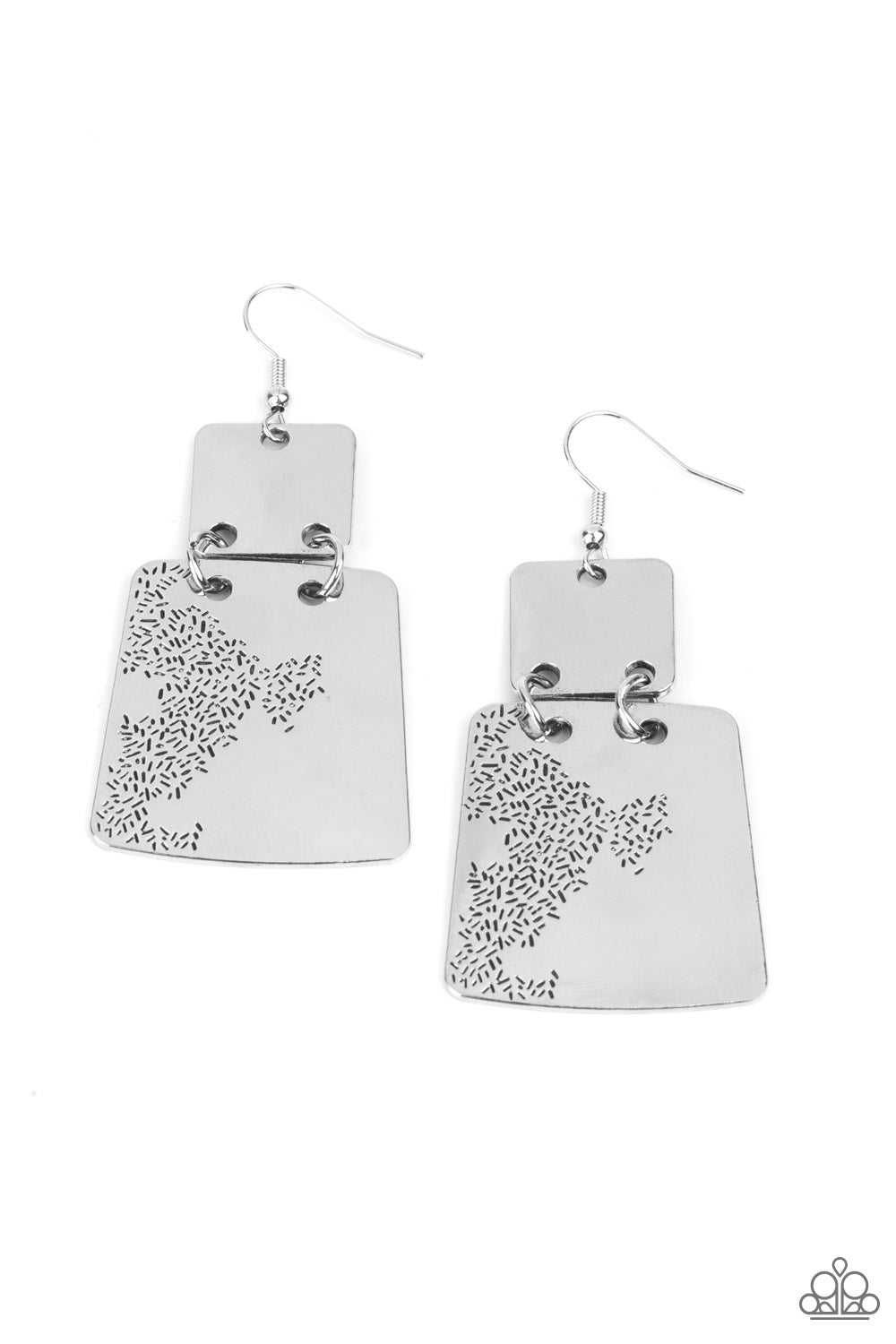 Tagging Along - Silver Earrings - Princess Glam Shop