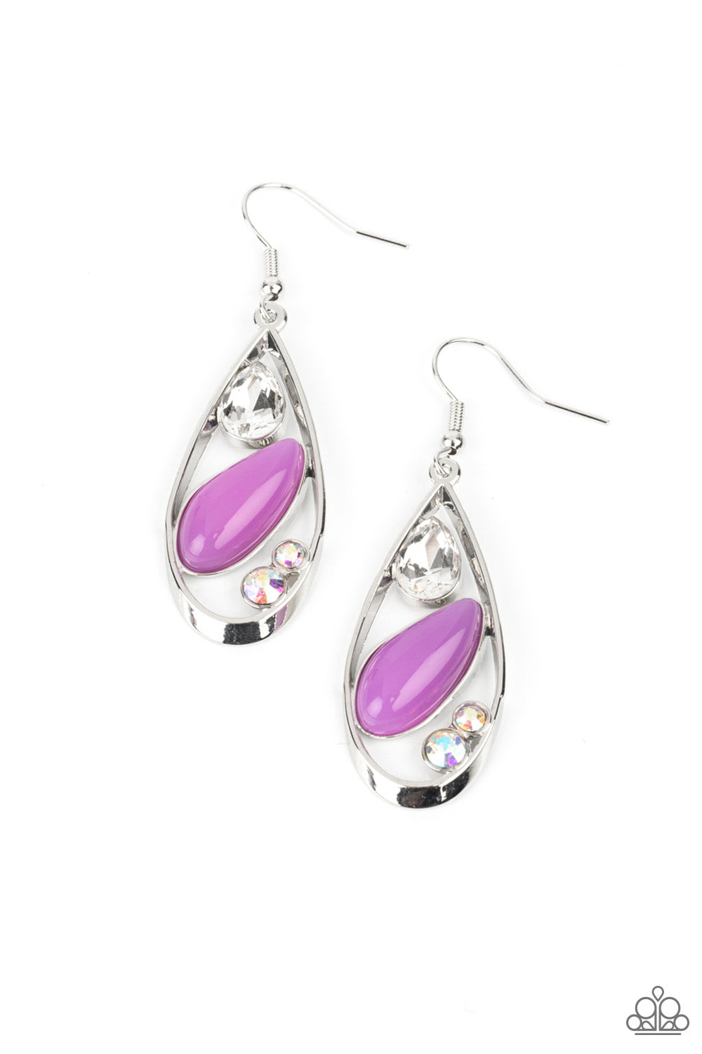 Harmonious Harbors - Purple Earrings - Princess Glam Shop