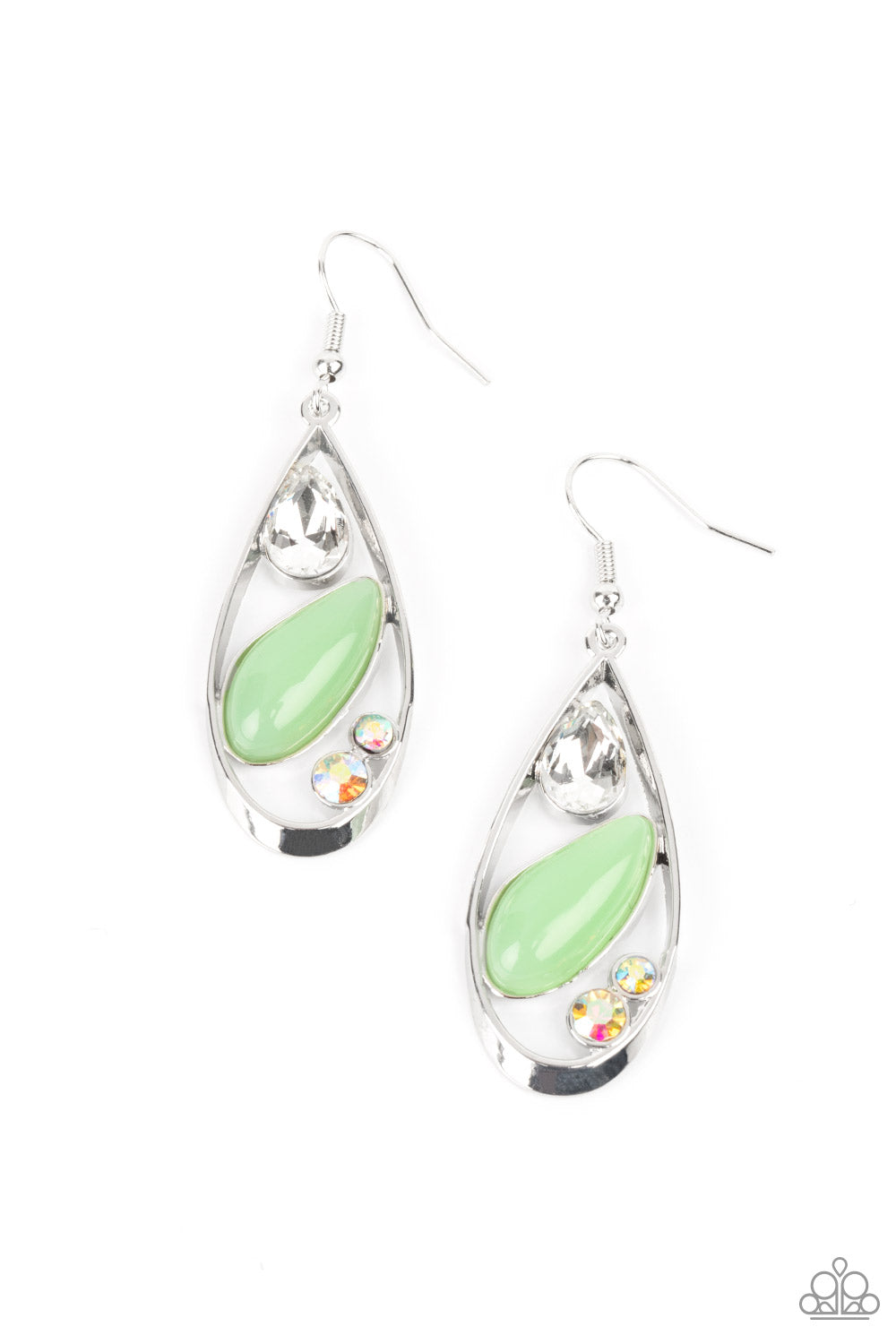 Harmonious Harbors - Green Earrings - Princess Glam Shop