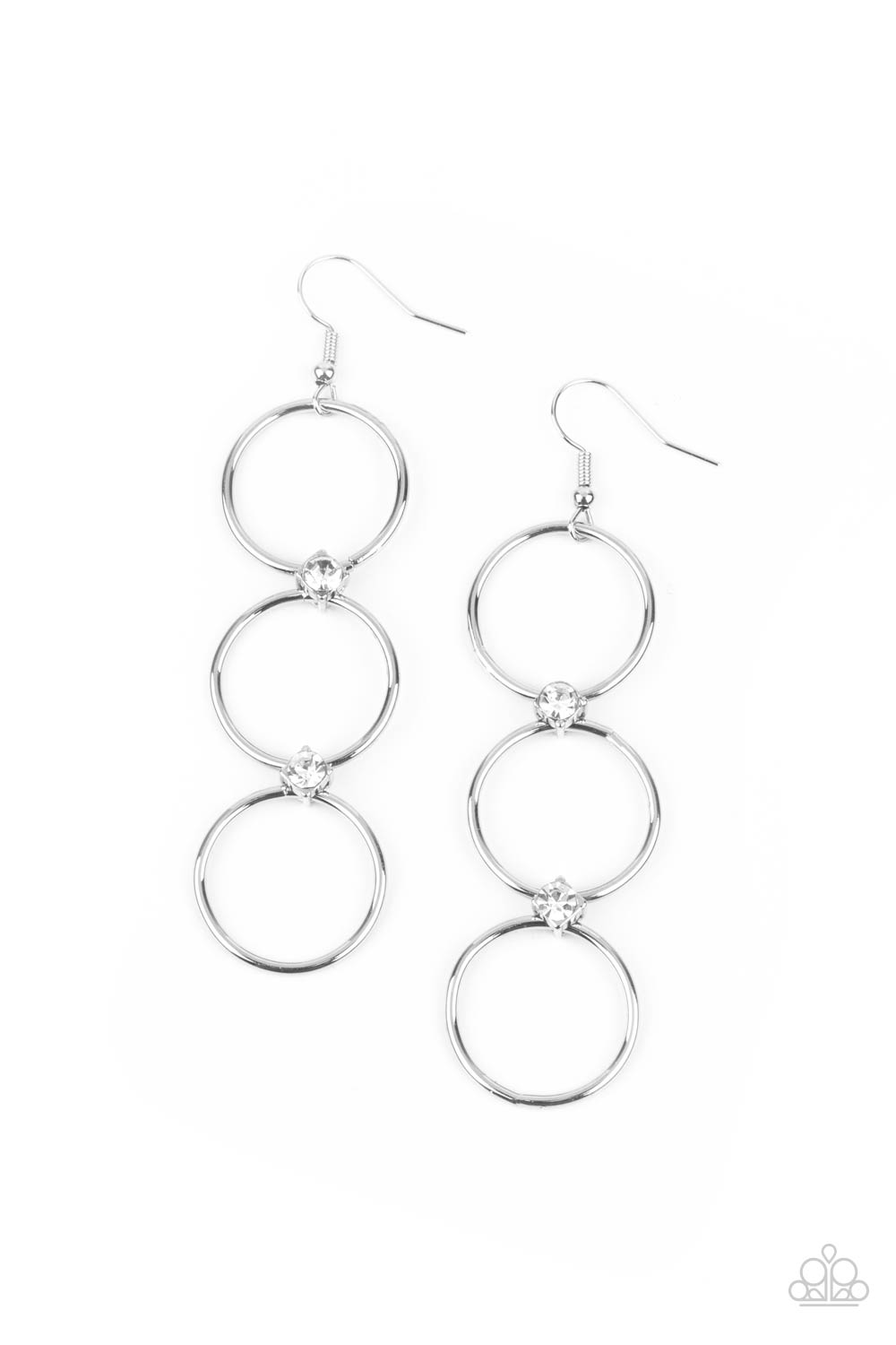 Refined Society - White Earrings - Princess Glam Shop