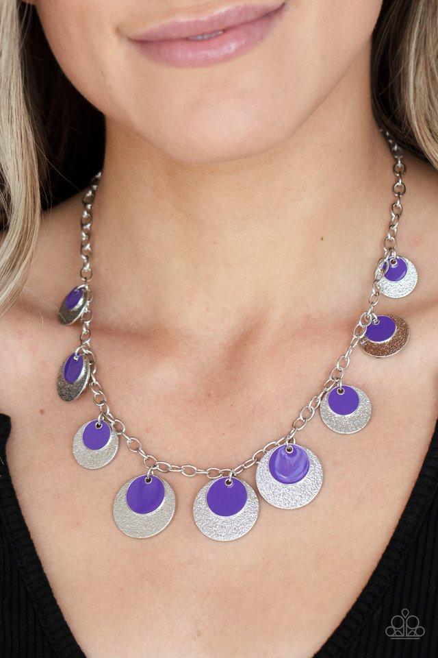 The Cosmos Are Calling - Purple Necklace Set - Princess Glam Shop