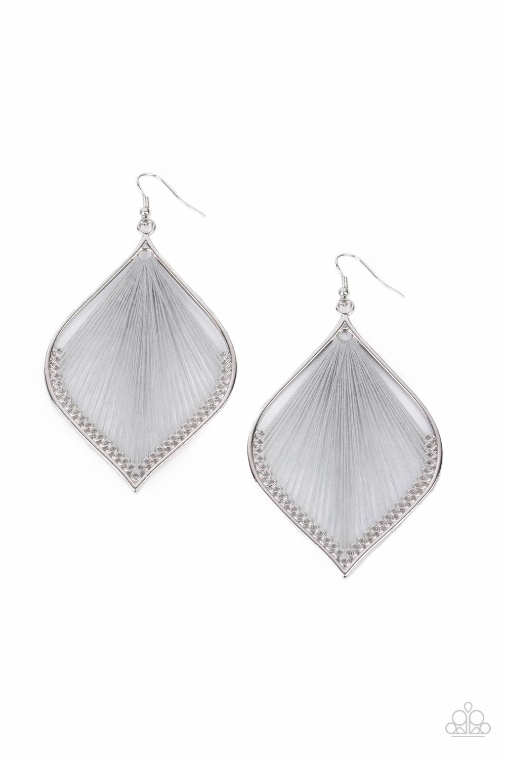 String Theory - Silver Earrings - Princess Glam Shop