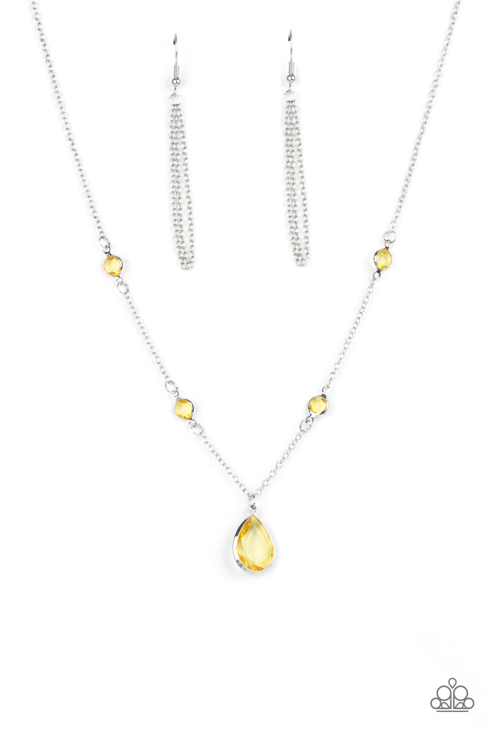 Romantic Rendezvous - Yellow Necklace Set - Princess Glam Shop