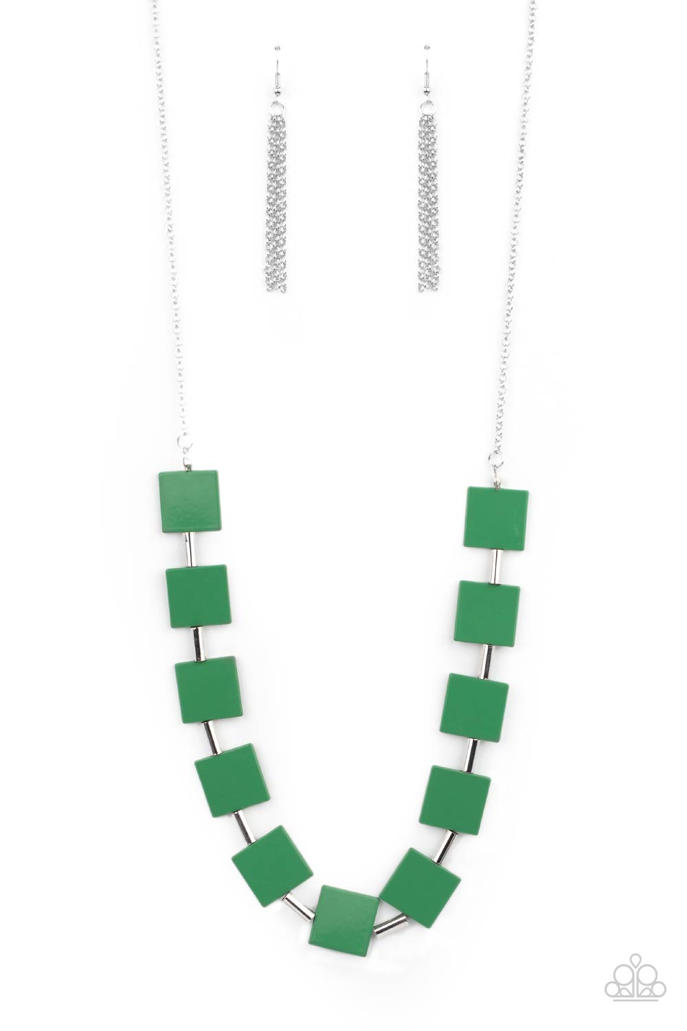 Hello, Material Girl - Green Necklace Set - Princess Glam Shop