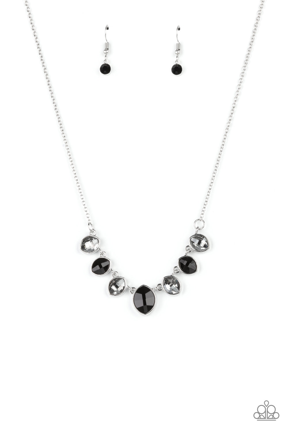 Material Girl Glamour - Black Necklace Set - Princess Glam Shop