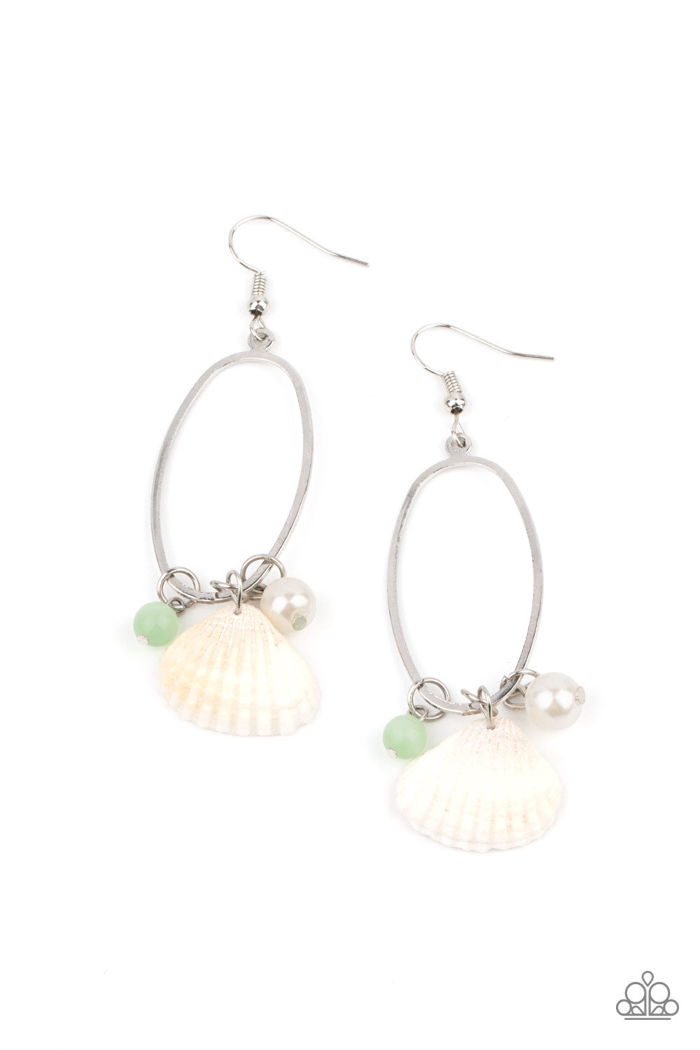 This Too SHELL Pass - Green Earrings - Princess Glam Shop