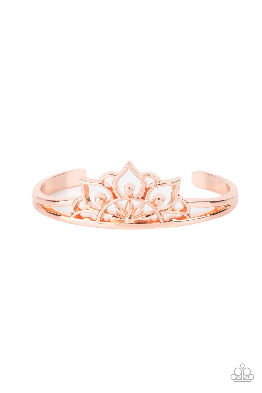 Mandala Mindfulness - Copper Cuff Bracelet - Princess Glam Shop