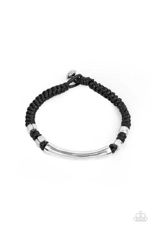 Grounded in Grit - Black Urban Bracelet - Princess Glam Shop