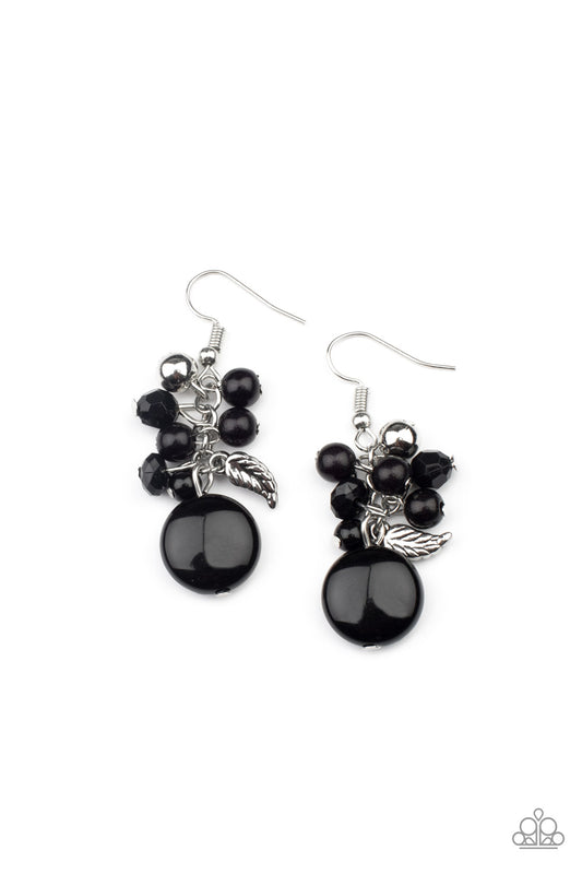 Whimsically Musical - Black Earrings - Princess Glam Shop