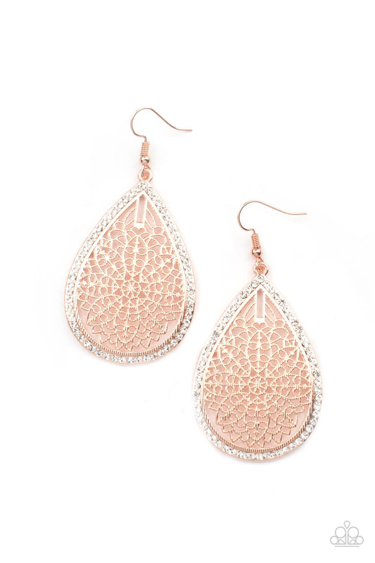 Fleur de Fantasy - Rose Gold Earrings - Princess Glam Shop