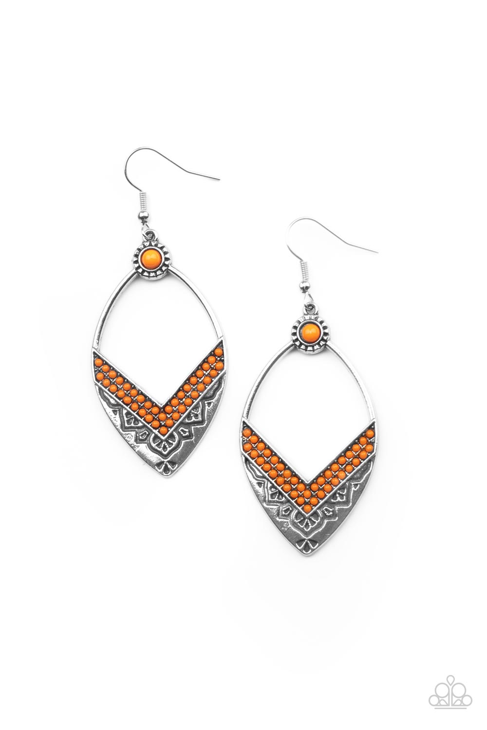 Indigenous Intentions - Orange Earrings - Princess Glam Shop