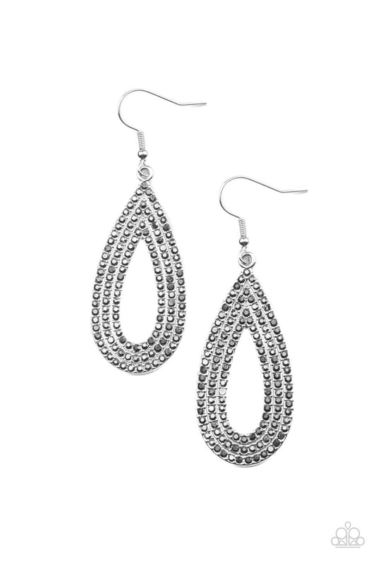 Exquisite Exaggeration - Silver Earrings - Princess Glam Shop