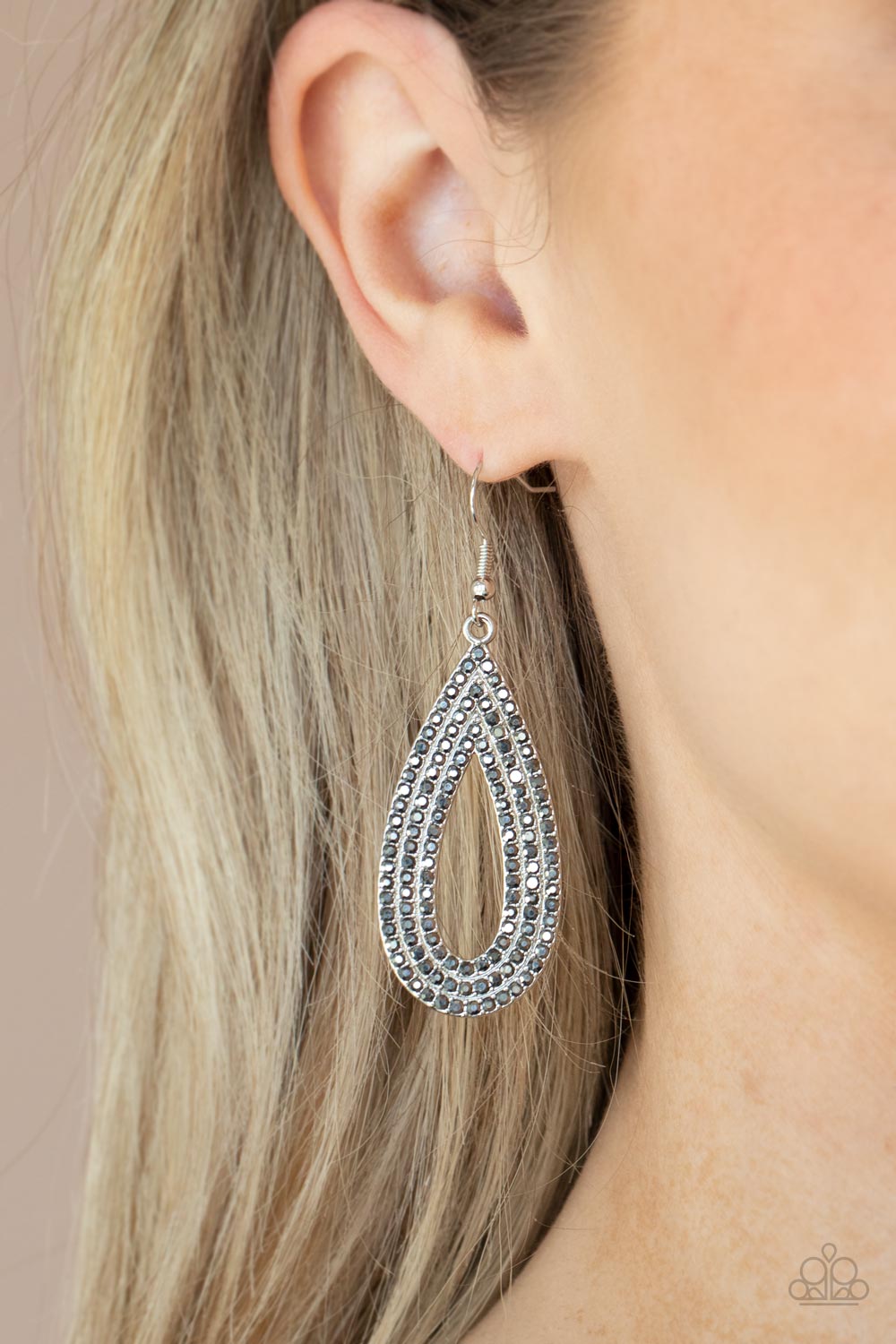 Exquisite Exaggeration - Silver Earrings - Princess Glam Shop
