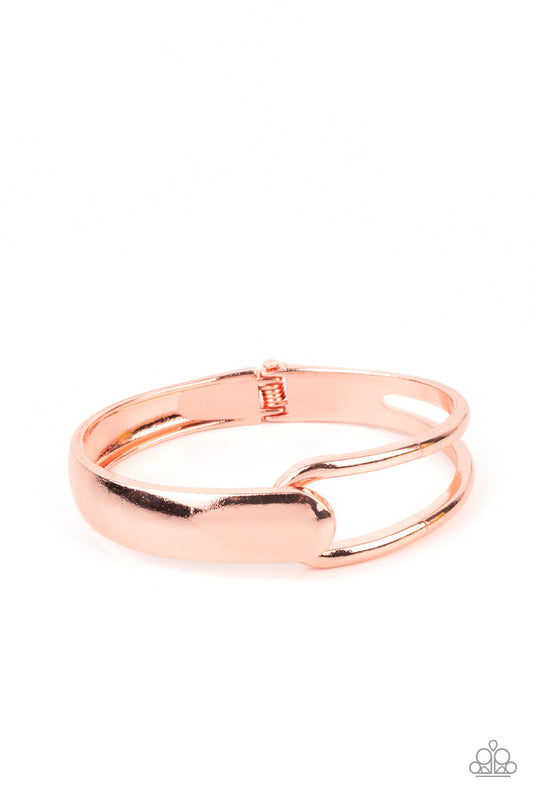 Couture-Clutcher - Copper Hinged Bracelet - Princess Glam Shop