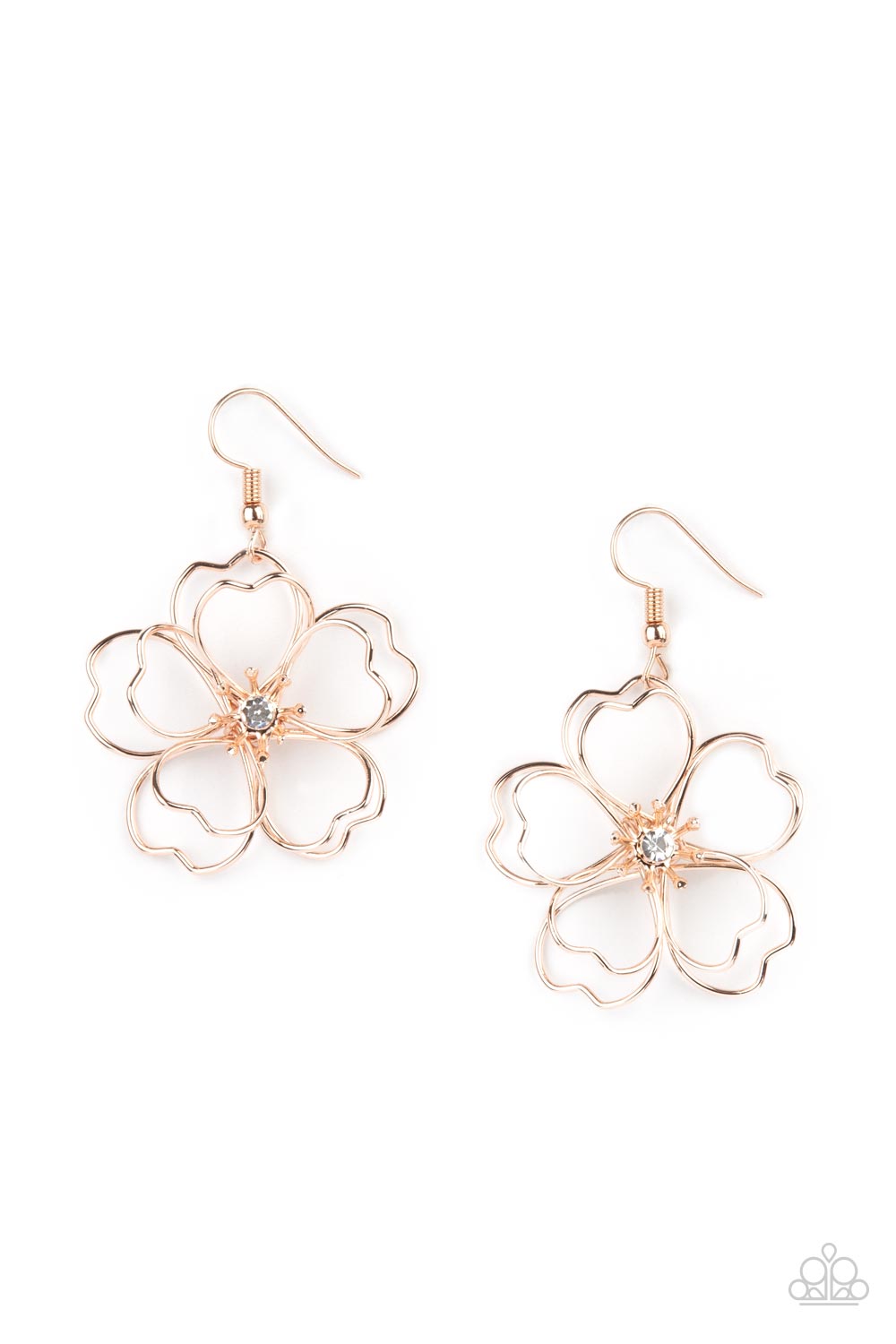 Petal Power - Rose Gold Earrings - Princess Glam Shop