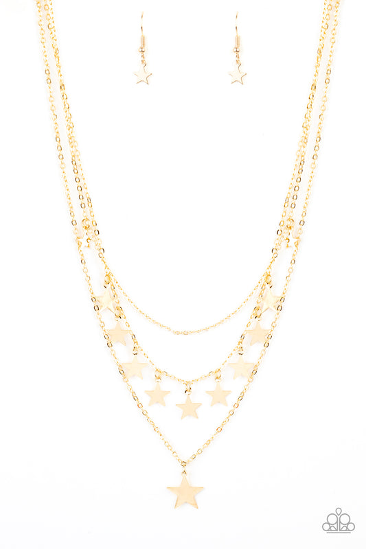 Americana Girl - Gold Necklace Set - Princess Glam Shop