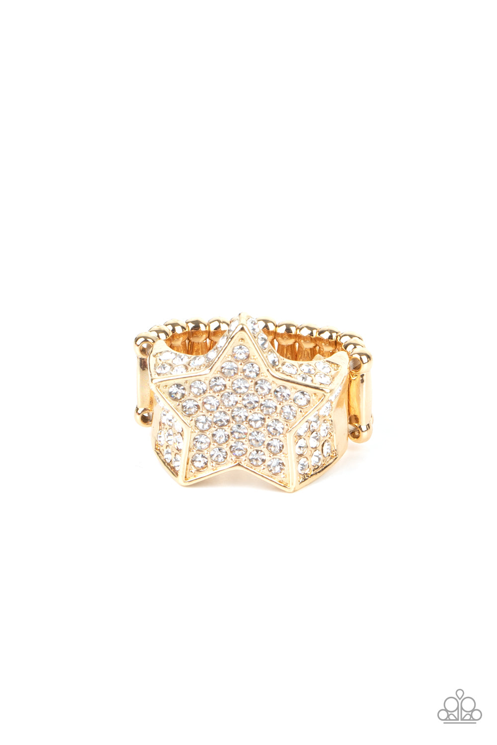 Here Come The Fireworks - Gold Ring - Princess Glam Shop