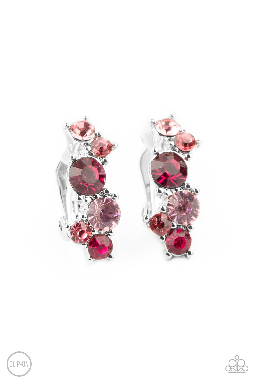 Cosmic Celebration - Pink Clip-On Earrings - Princess Glam Shop