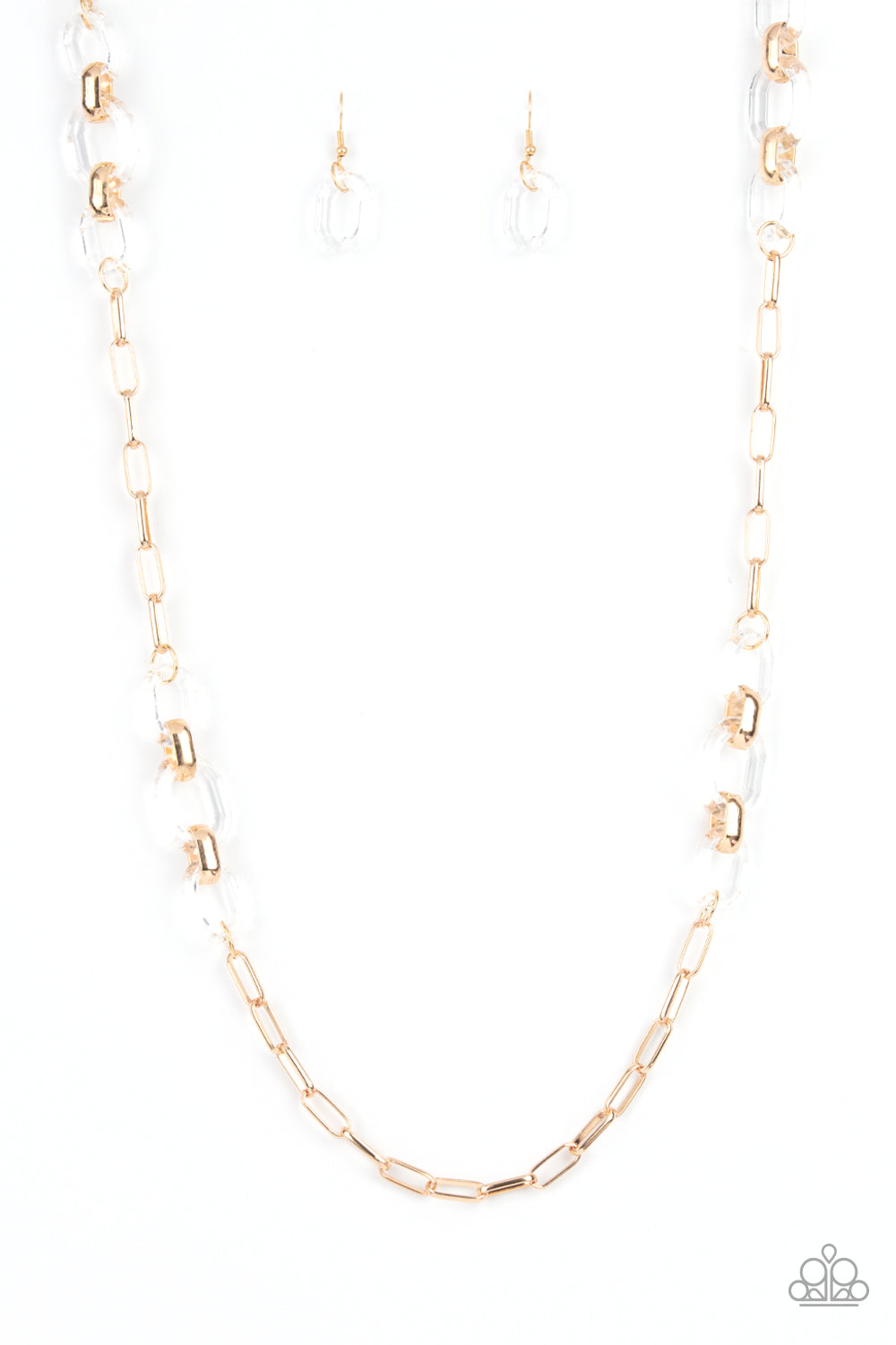 Have I Made Myself Clear? - Gold & White Necklace Set - Princess Glam Shop