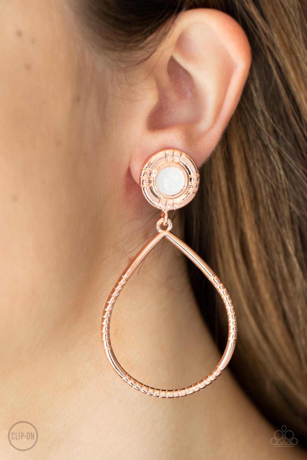 Fairytale Finish - Copper Clip-On Earrings - Princess Glam Shop