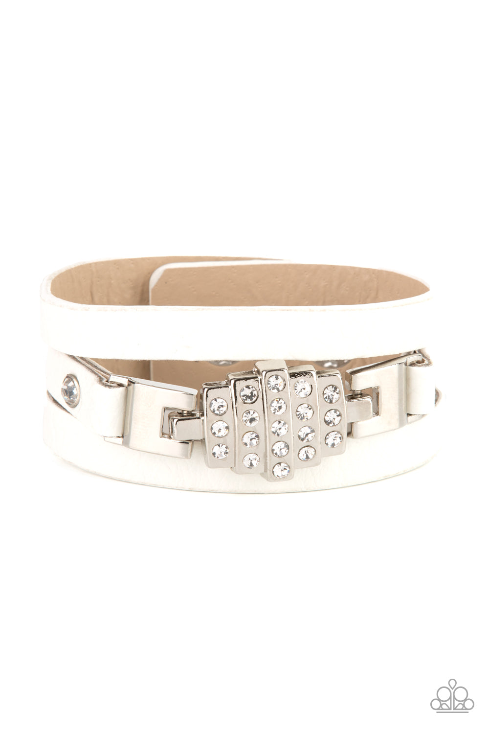 Ultra Urban - White Snap Bracelet - Princess Glam Shop