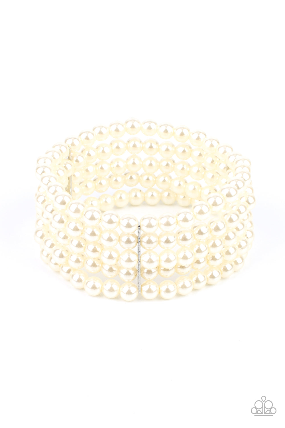 A Pearly Affair - White Bracelet - Princess Glam Shop